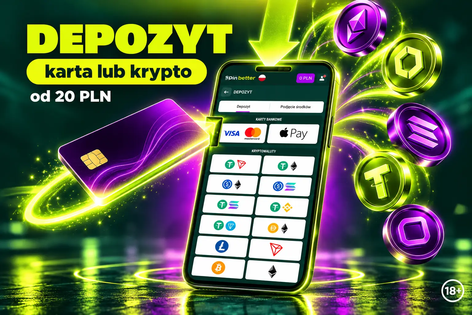 Depozyt w kasynie online – karta i kryptowaluty