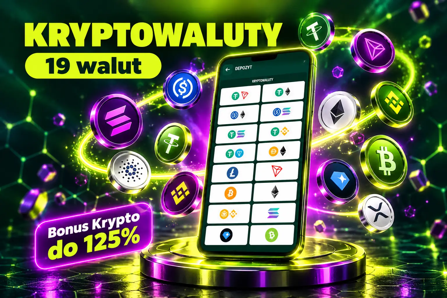 Wpłata kryptowalut w kasynie – USDT, BTC, ETH